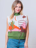 Faith Western Print Vest