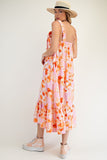 Perry Water Printed Pink Dress