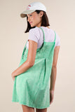 Josephine Mini Dress with Shorts- Green