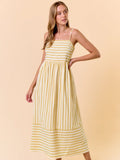 Haden Stripe Maxi Dress-Honey
