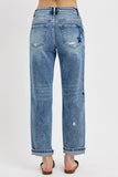 Risen Mid Rise Boyfriend Star Shadow Jeans