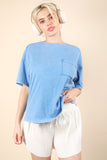 Jacee Short Sleeve Pocket Tee Curvy
