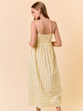 Haden Stripe Maxi Dress-Honey