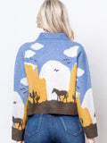 Valery Sweater Knit Horse Cardigan