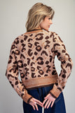 Leopard Printed Tie Front Cardigan