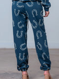 Horse Shoe Print Jogger Set