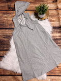 Savanna Sleeveless Hoodie Dress Grey