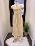 Haden Stripe Maxi Dress-Honey