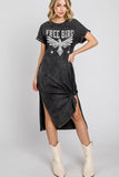 Free Bird Graphic Dress