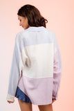 Joan Color Block Top-Sky