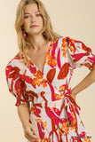 Camila Floral Print Wrap Dress