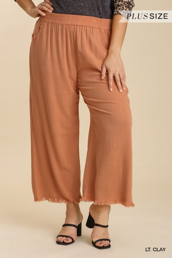 Carley Wide Leg Pant Curvy Clay – Missy's Boutique