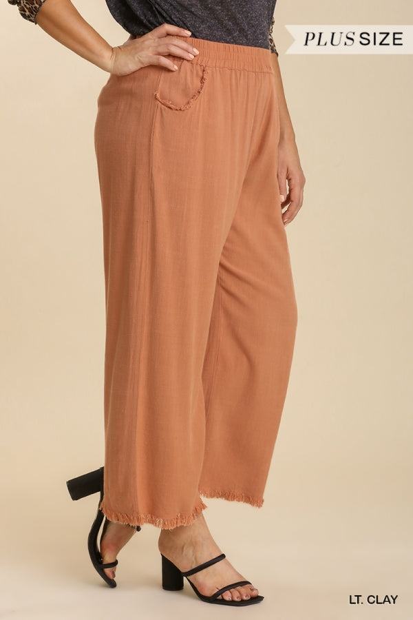 Carley Wide Leg Pant Curvy Clay – Missy's Boutique