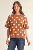 Jodi Polka Dot Knit Top