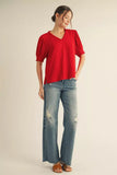 Ellie Puffed Short Sleeve Top