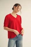 Ellie Puffed Short Sleeve Top