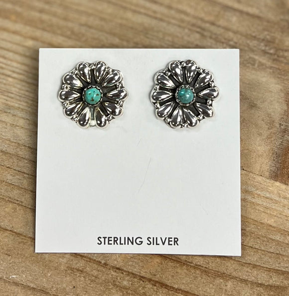 Hada Sterling Silver Turq Earrings