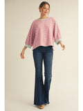 Emily Detail Casual Stripe Top