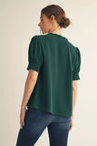 Chanlee Frilled V-neck Top