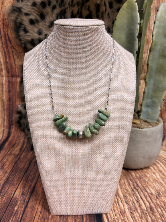 Chunky Turquoise Stone Necklace
