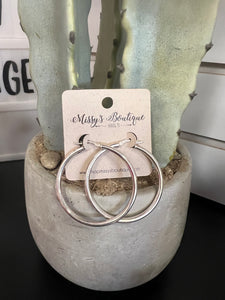 Sterling Silver Hoop Earrings