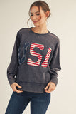 USA Raw Washed Sweatshirt