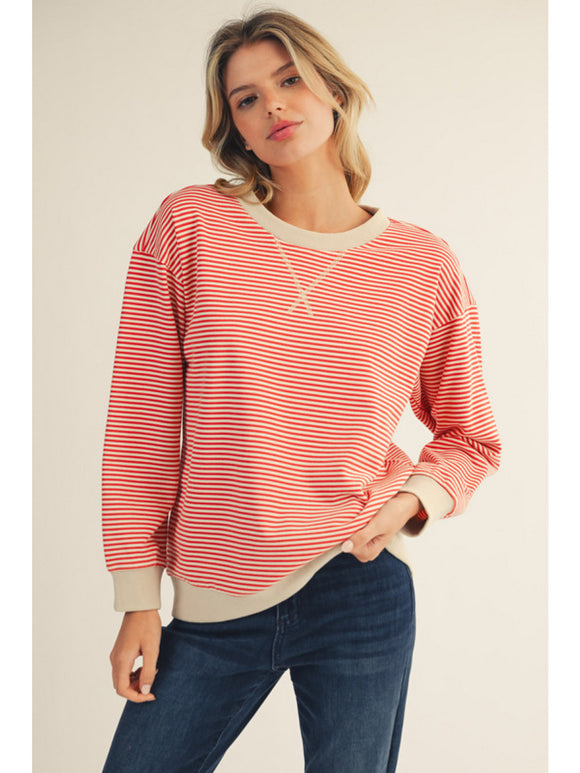 Devin Striped Sweatshirt