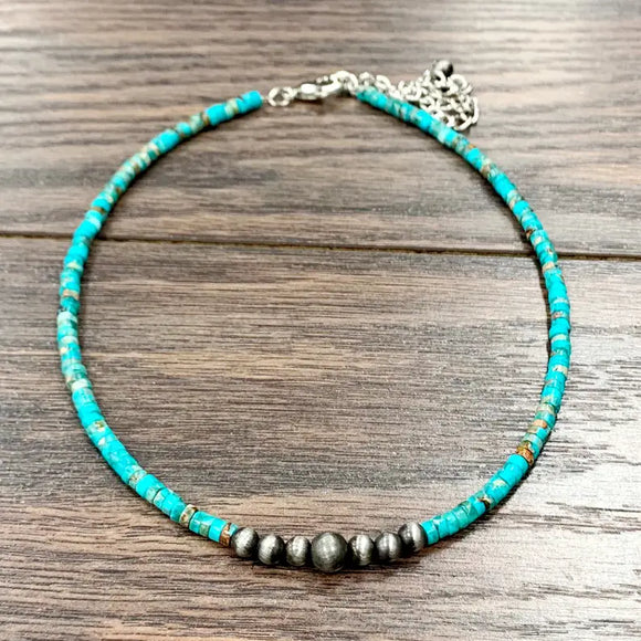 Handmade Navajo Gemstone Necklace