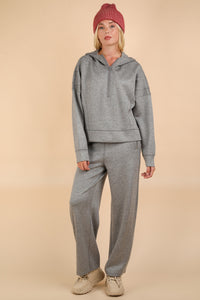 Lindsey Henley Set-Gray