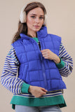 Kenna Solid Color Puffer Vest