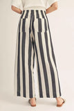 Brodi Wide Leg Striped Pants