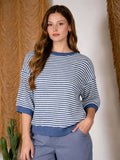 Paige Textured Stripe Knit Top