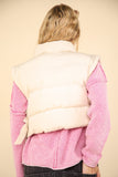 Truthy Bow Detail Vest- Ecru