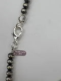 5mm 20” Silver Plated  Copper Pearl Necklace