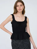 Kristi Ruffled Shirred Waist Top