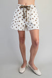 Kayda Polka Dot Tie Front Shorts