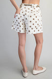 Kayda Polka Dot Tie Front Shorts