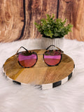 Earhart Sunglasses-Hot Pink
