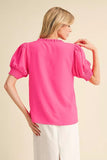 Chanlee Frilled V-neck Top