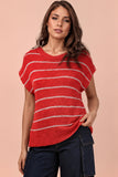 Malia Stripe Knit Top