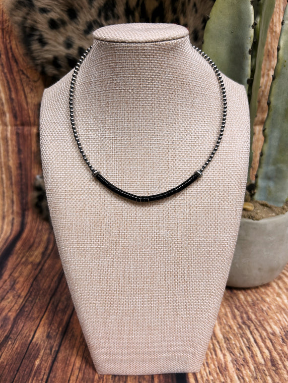 16” Navajo/Disc Stone Necklace