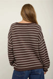Kimbren Stripe Crew Neck Sweater
