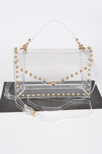 Round Stud Clear Stadium Bag