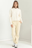 Sherry Basketweave Sweater - Cream