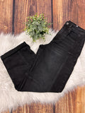 Sierra High Rise Crop Barrel Jeans