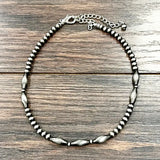 15" Elongated Western Bead Necklace