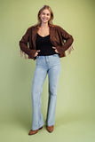 Sienna Faux Suede Western Jacket