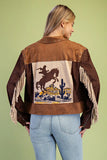 Sienna Faux Suede Western Jacket