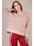 Lori Striped Oversized Sweatshirt