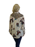 Layla Western & Leopard Button Up